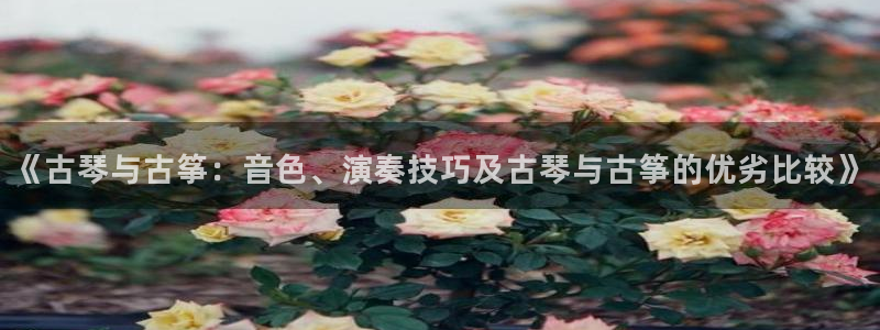凯发k8旗舰厅yue来就送38：《古琴与古筝：音色、演奏技巧